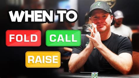 FOLD, CALL Or RAISE In Poker [How To Make The .